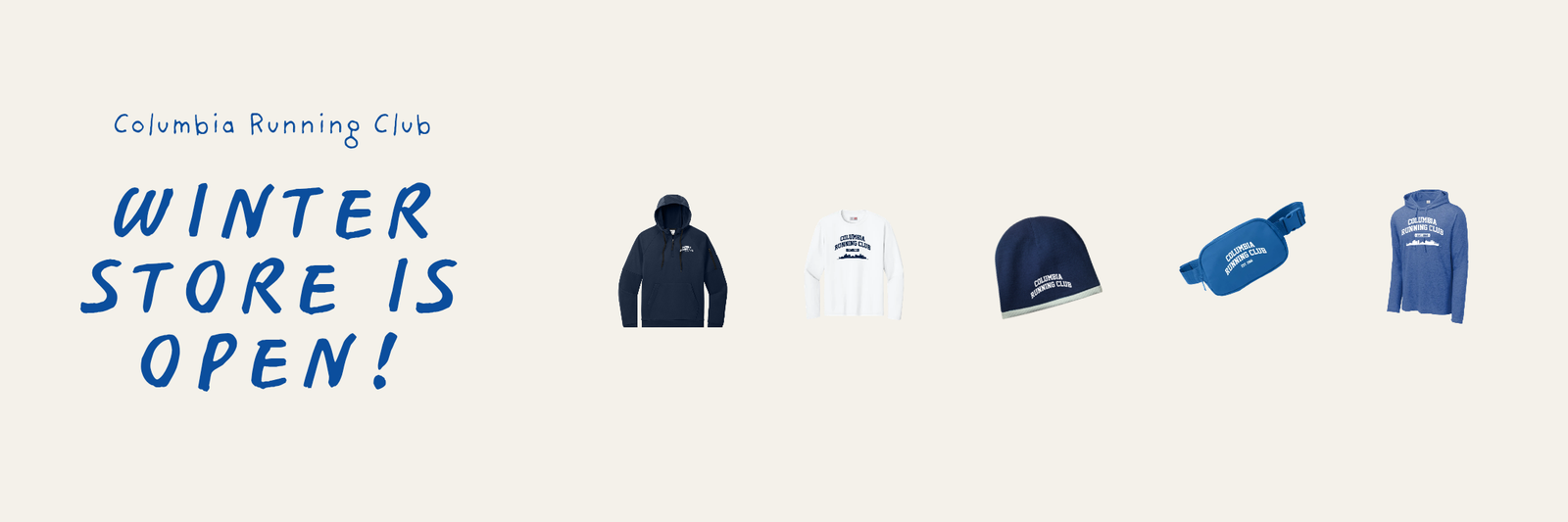 Columbia Running Club merch pre-order, shop open through August 16